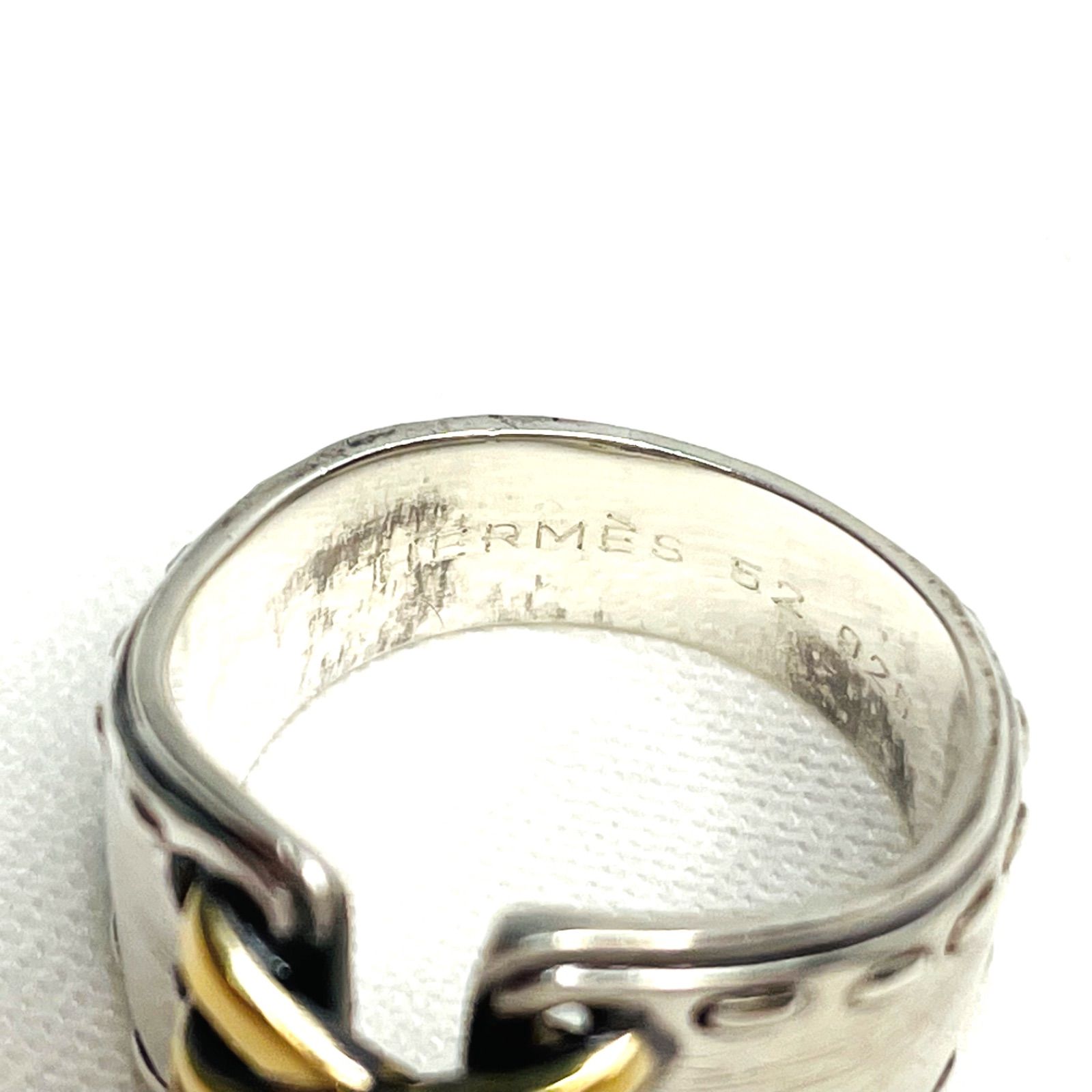 Bランク】 HERMES エルメス メキシコ ヴィンテージ リング 925 K18