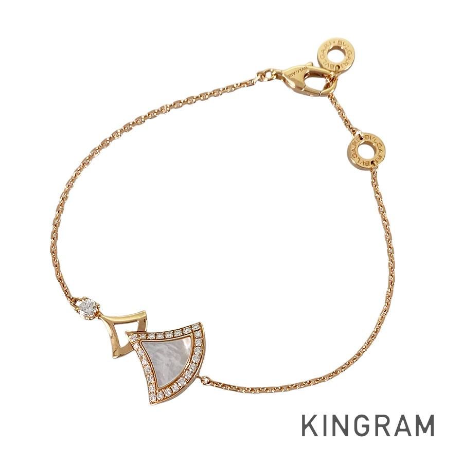 ブルガリ BVLGARI ディーヴァドリーム 358683 K18PG シェル ブレスレット sss【中古】