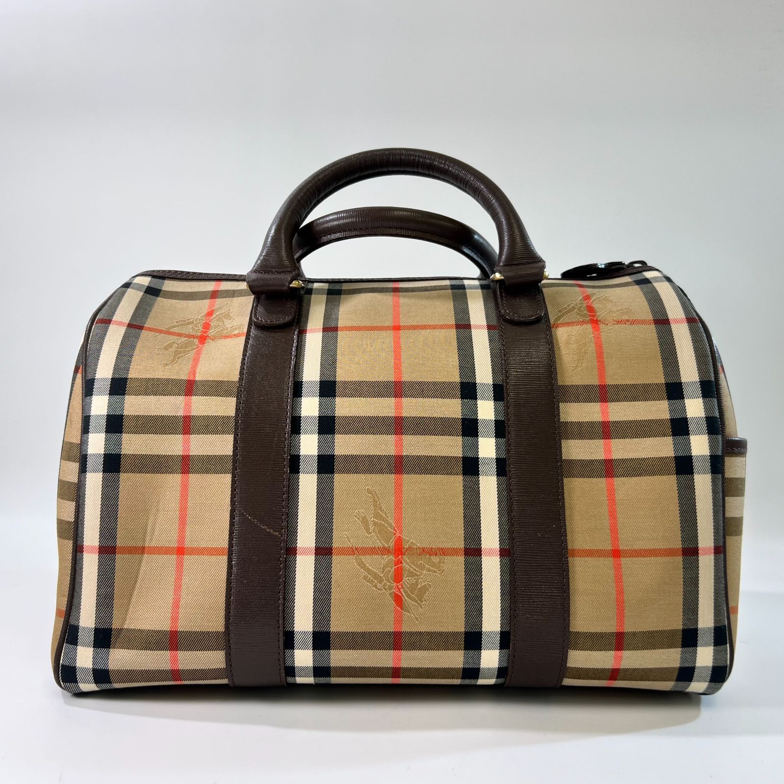 美品】Burberrys バーバリーズ ボストンバッグ ノバチェック ベージュ