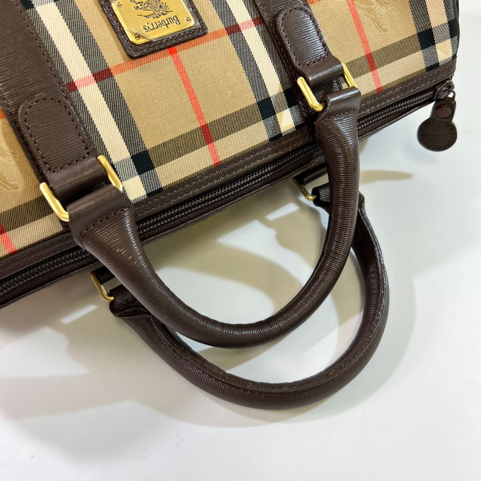 美品】Burberrys バーバリーズ ボストンバッグ ノバチェック ベージュ
