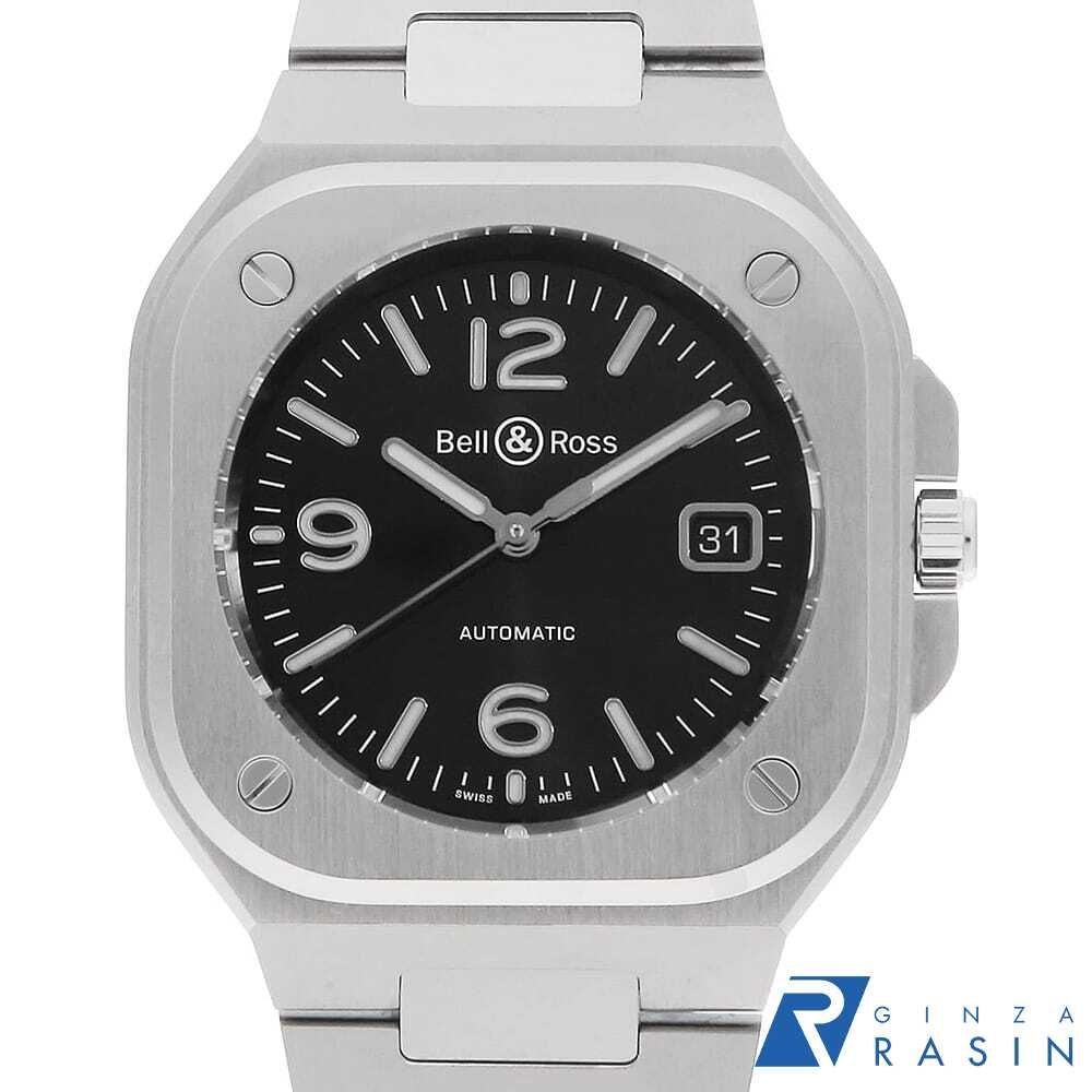 ベル＆ロス BR05 ブラック スティール BR05A-BL-ST-/SST 中古 メンズ