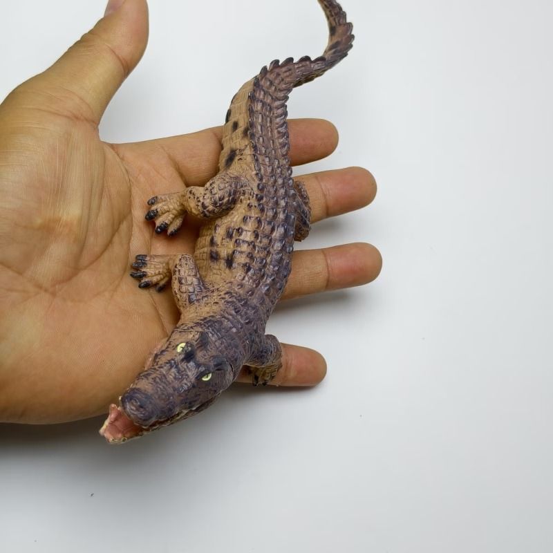 レジン スカルオブジェ クロコダイル 置物 オーナメント アンティーク ワニ フィギュア クロコダイル 18cm ワニ ミニチュア 動物 アニマル