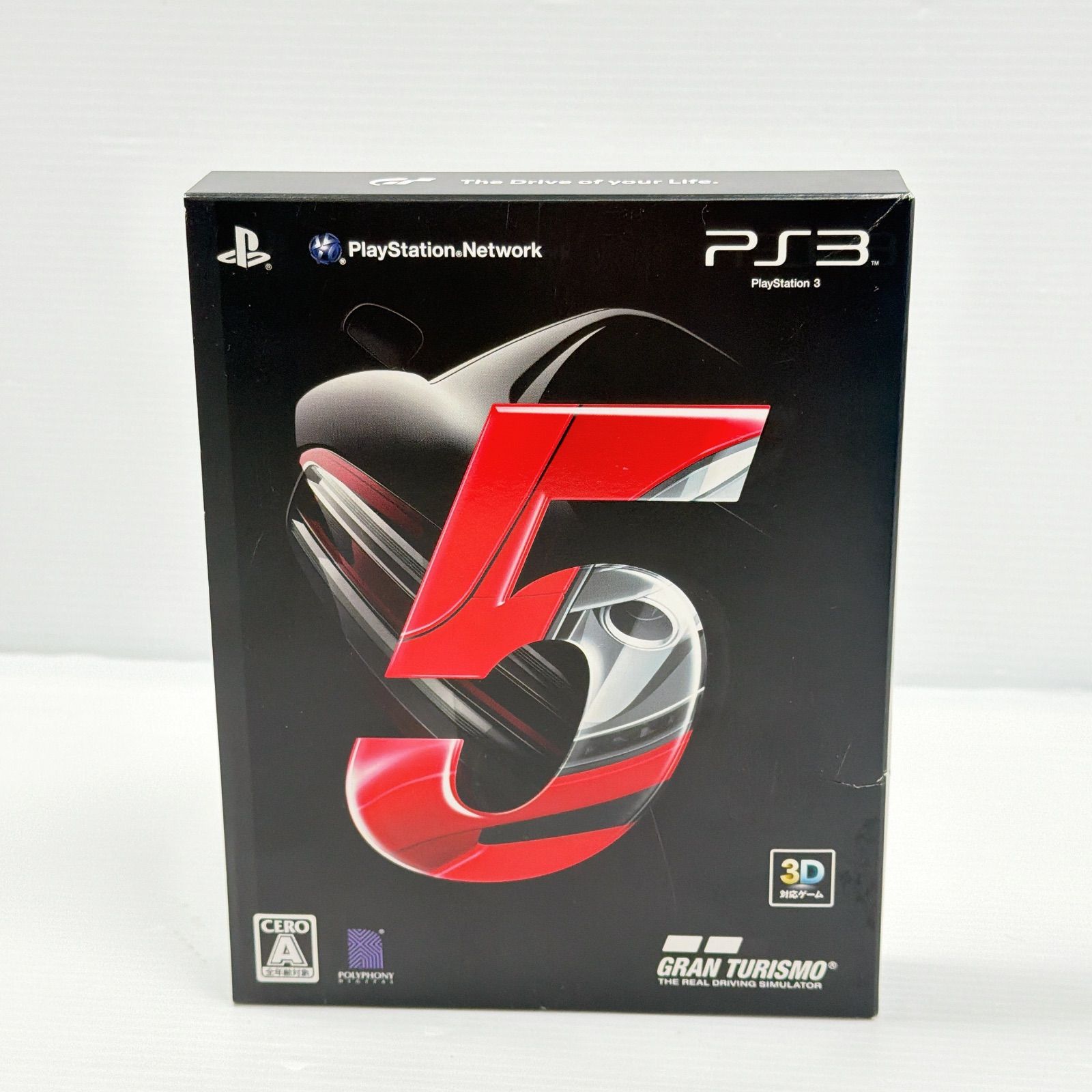 極美品 プレステ3本体 PS3 グランツーリスモ5 レーシングパック 遊べる