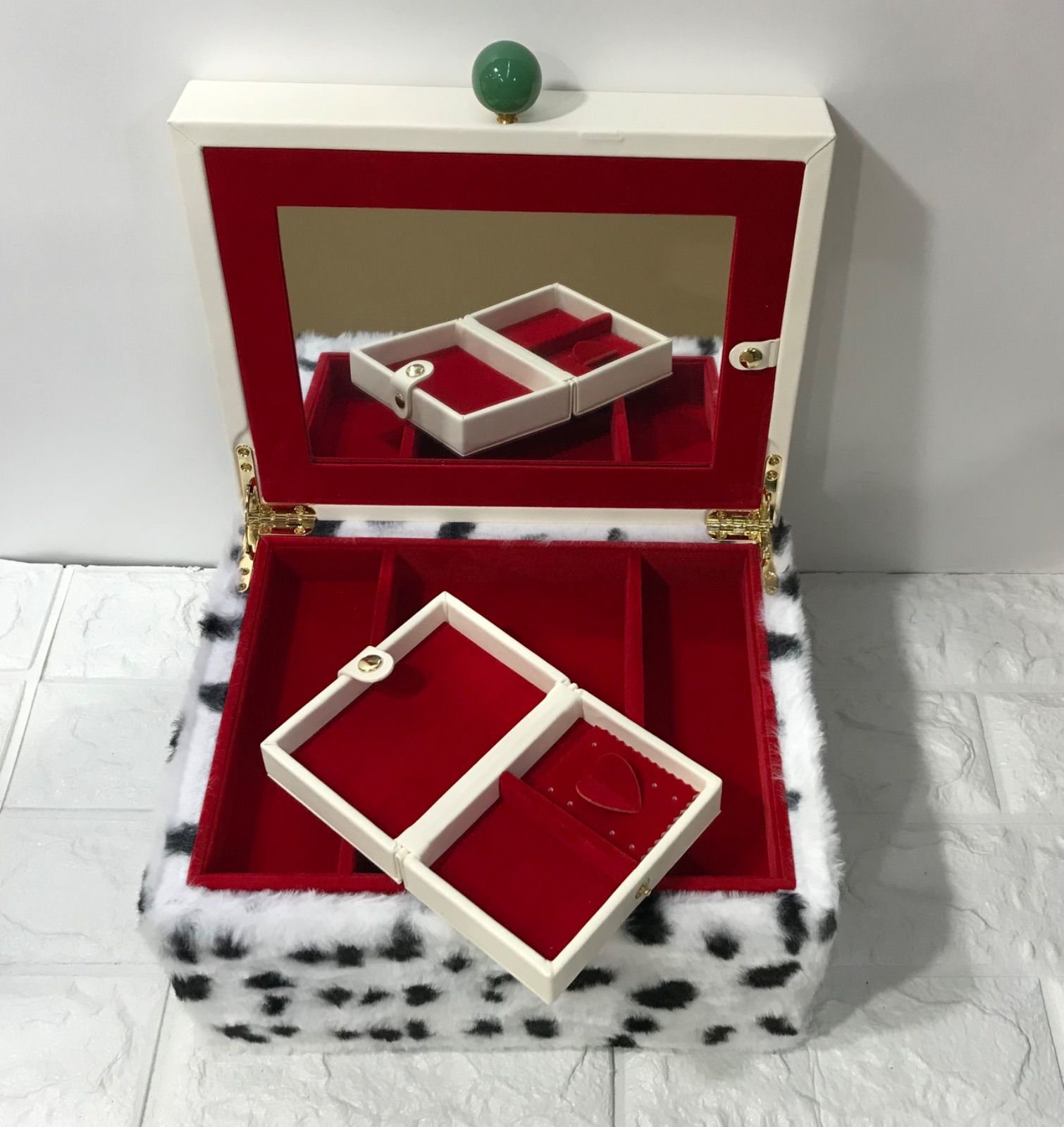 Francfranc Disney ジュエリーボックス L レア商品 USED Francfranc × Disney クルエラ・ド・ビル ジュエリーボックス (L) ※美