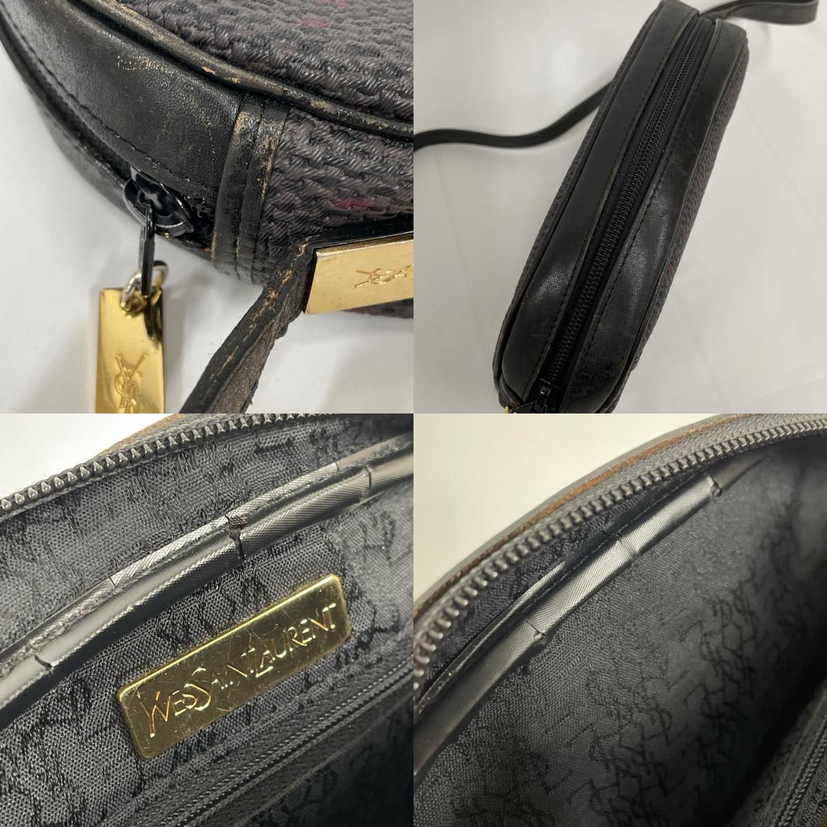 【美品・超レア】Yves Saint Laurent 三角ロゴ ショルダーバッグ Yves Saint Laurent イブサンローラン ショルダーバッグ 三角ロゴ