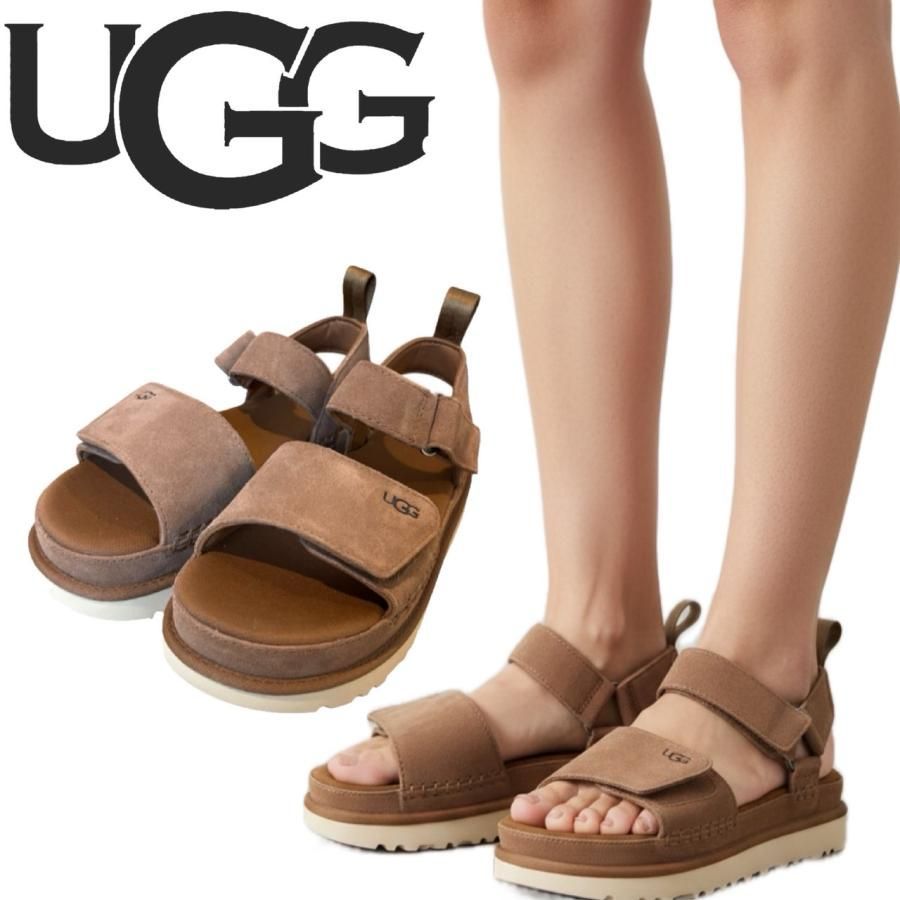 アグ UGG スポーツサンダル 厚底 1136783 ゴールデンスター レディース シャワーサンダル クロッグサンダル シューズ スエード 靴 Goldenstar