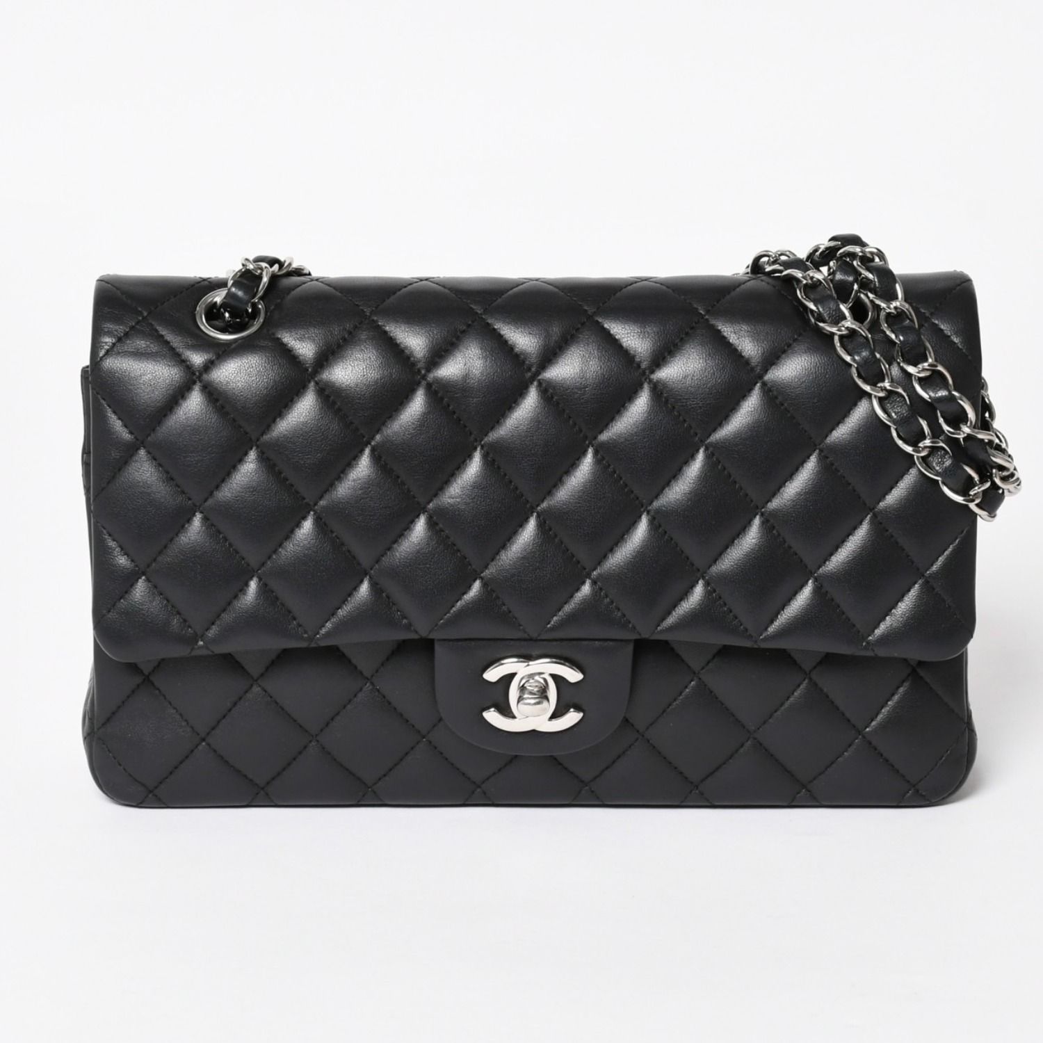 極美品 CHANEL シャネル マトラッセ25 Wフラップ Wチェーンショルダー