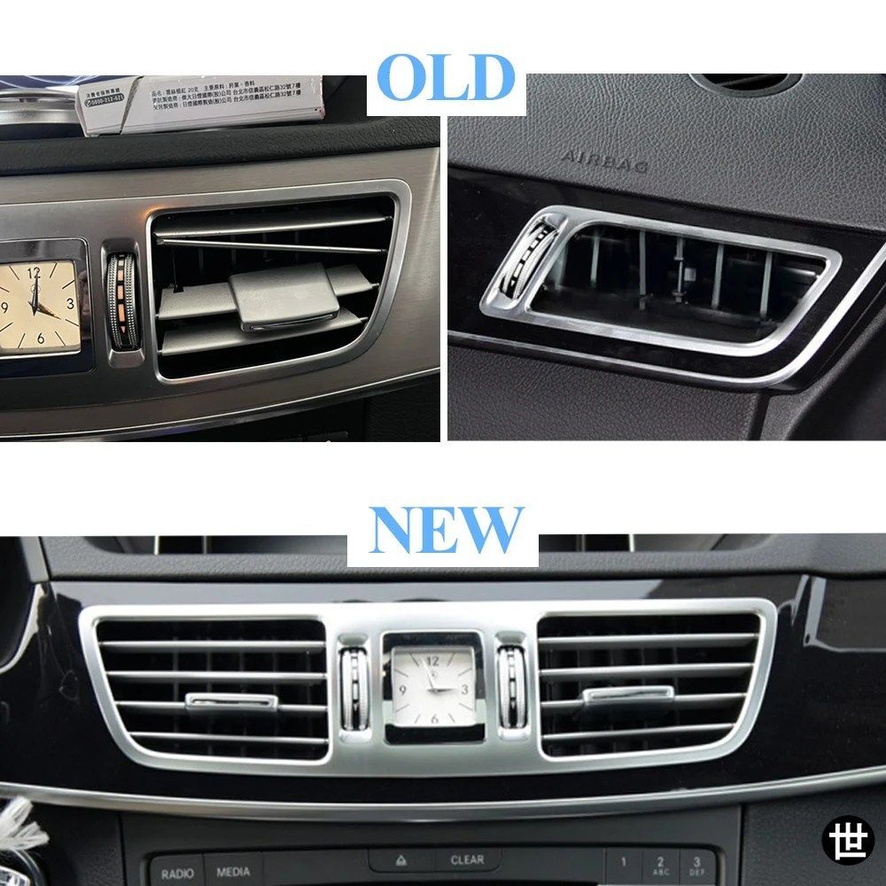 メルセデスベンツ Eクラス W212 セダン E260 E350 E63 2013-2015 用エアコンブレード左右中央エアコンベントスライダーリペアキット