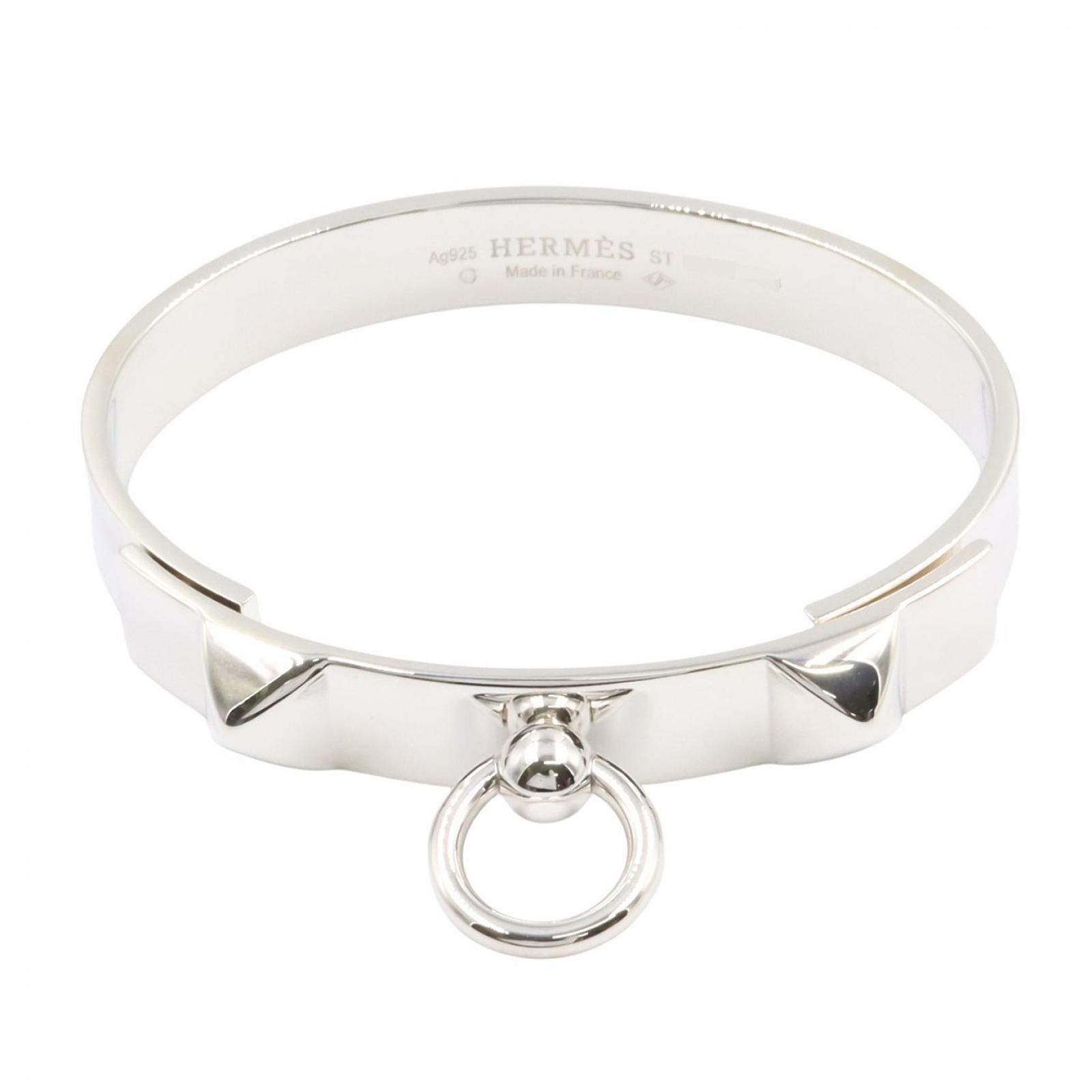 エルメス HERMES ブレスレット コリエ・ド シアン PM ブレスレット 腕回16cm シルバー925 コリエ・ド シアン PM ブレスレット レディース Used A