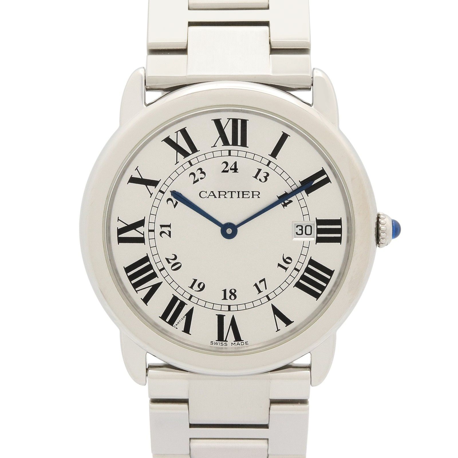 カルティエ CARTIER 腕時計 ロンド ソロ ドゥ カルティエ LM W6701005 シルバー ステンレススチール ロンド ソロ ドゥ カルティエ LM メンズ Used A