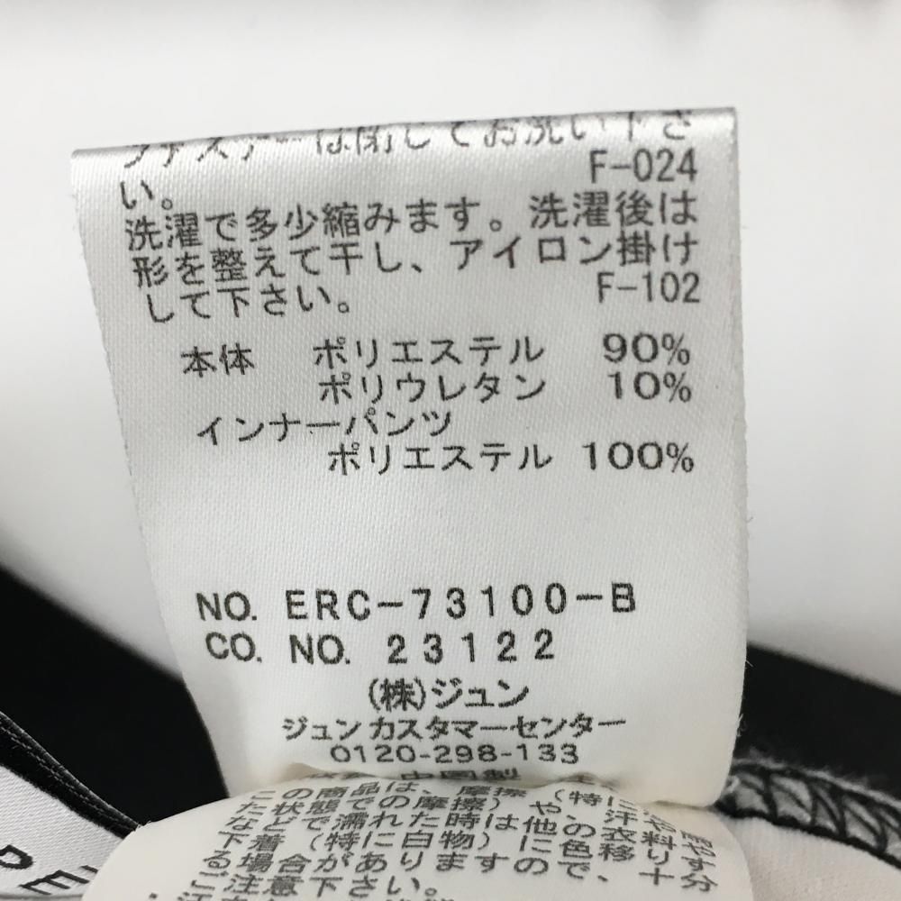 超美品】ジュンアンドロペ スカート 白×ブルー チェック ウエストゴム