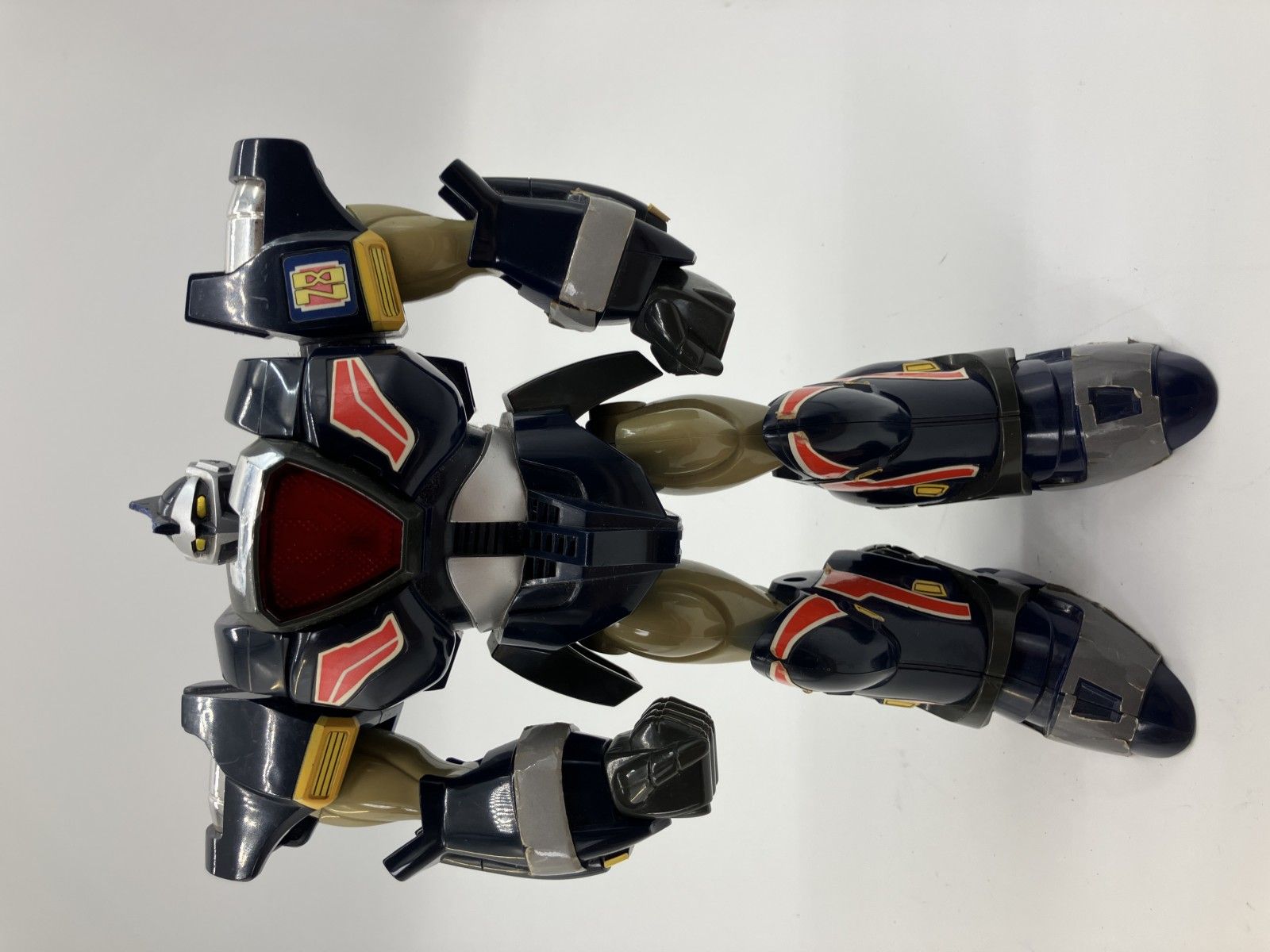 タカラ 鉄人28号FX 1992年製 大型ロボットフィギュア 約25cm 電池式 発光確認済み 自立可 ヴィンテージ 当時物 ジャンク扱い