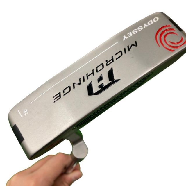 【中古】 オデッセイ MICROHINGE #1 33インチ パター PT スチール (フレックスその他) メンズ 男性用 右利き 右用 Bランク ゴルフクラブ