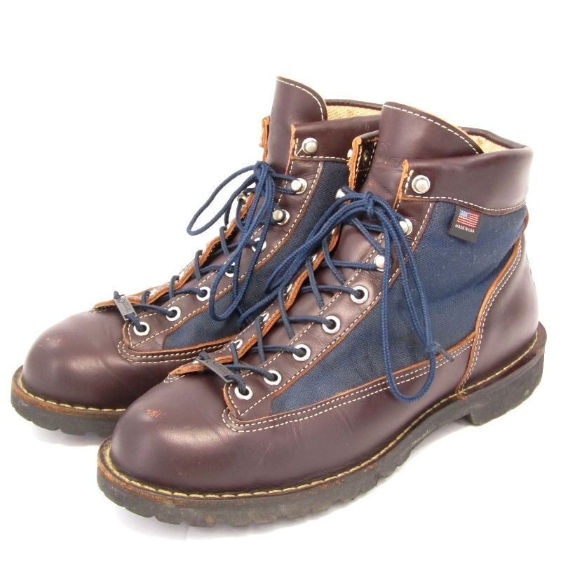 Danner ダナー US9EE 27cm DANNER LIGHT MARSHALL 30118 白タグ ダナーライト マーシャル トレッキングブーツ BROWN/NAVY 35005687