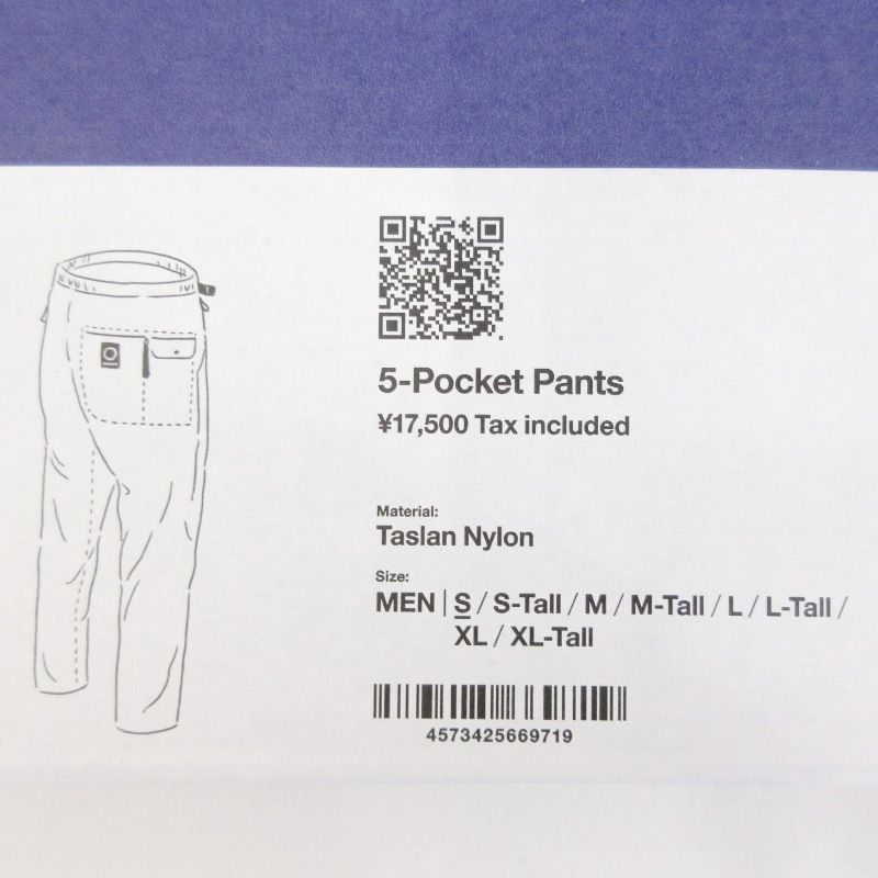 未使用 山と道 ヤマトミチ 5-Pocket Pants M's 2026 5ポケットパンツ
