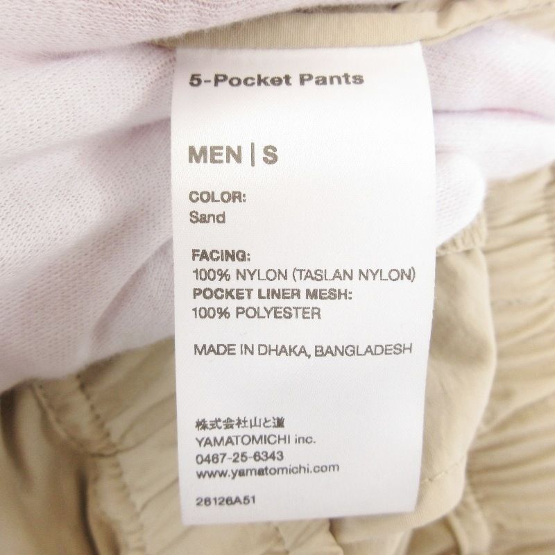 未使用 山と道 ヤマトミチ 5-Pocket Pants M's 2026 5ポケットパンツ