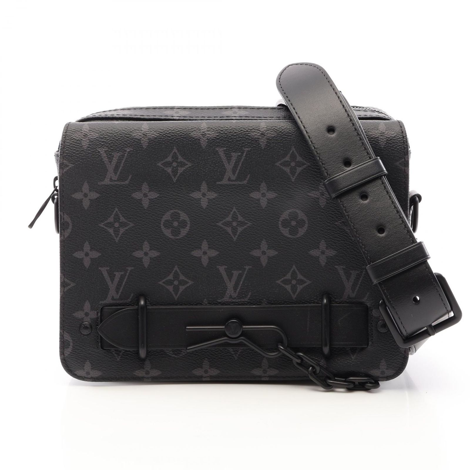 ルイ・ヴィトン LOUIS VUITTON ショルダーバッグ スティーマー メッセンジャー M45585 PVCコーティングキャンバス レザー スティーマー・メッセンジャー メンズ