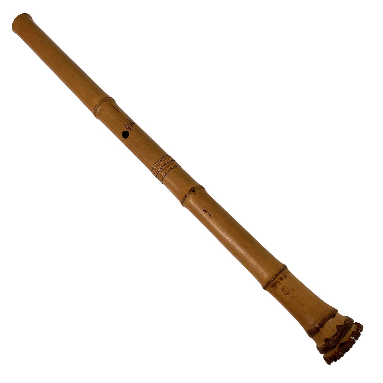 尺八 精華堂 二尺 2尺 二ツ印 竹製 2印 和楽器 銀三線 70cm 二尺三寸