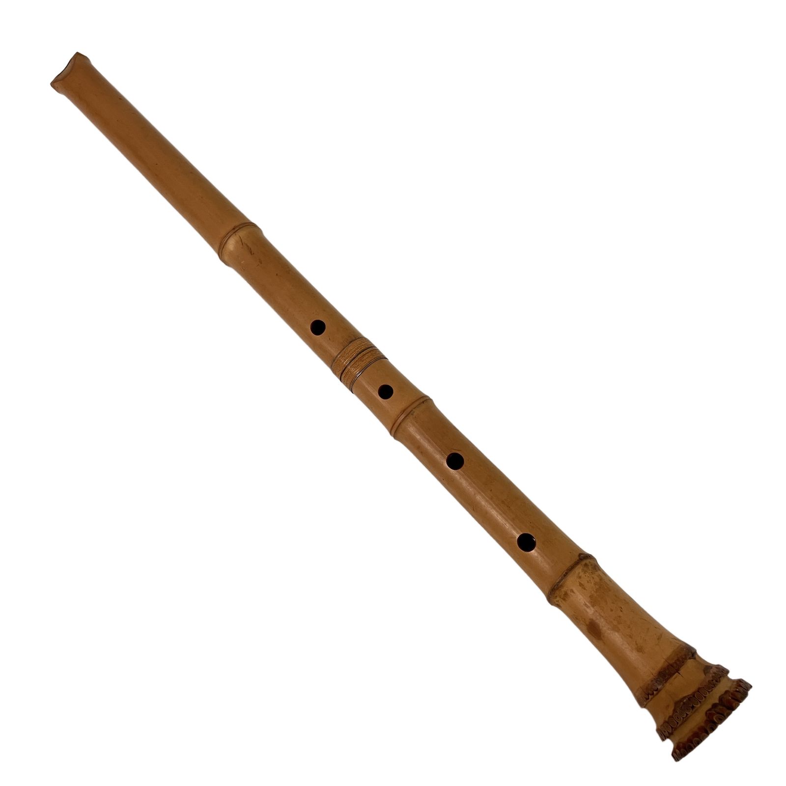 尺八 精華堂 二尺 2尺 二ツ印 竹製 2印 和楽器 銀三線 70cm 二尺三寸