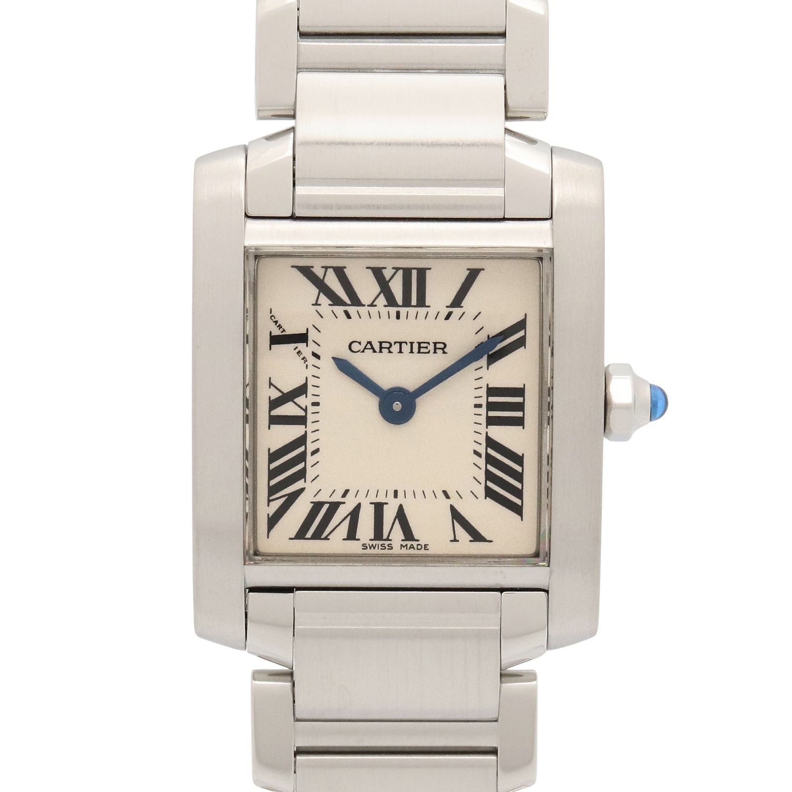 カルティエ CARTIER 腕時計 タンクフランセーズ SM W51008Q3 シルバー ステンレススチール タンクフランセーズ SM レディース Used A