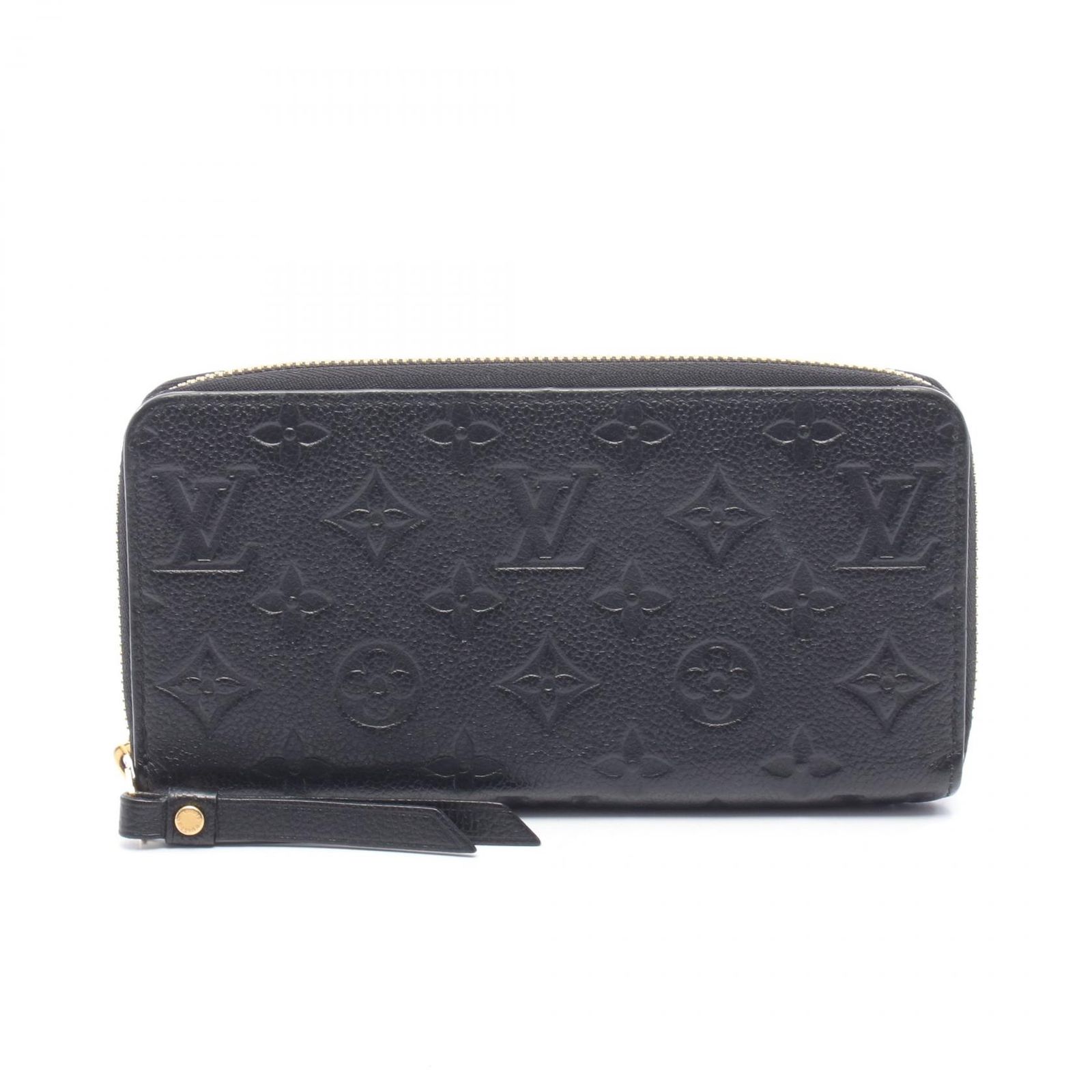 ルイ・ヴィトン LOUIS VUITTON ラウンド長財布 ジッピーウォレット M61864 ノワール レザー ジッピー・ウォレット レディース Used B
