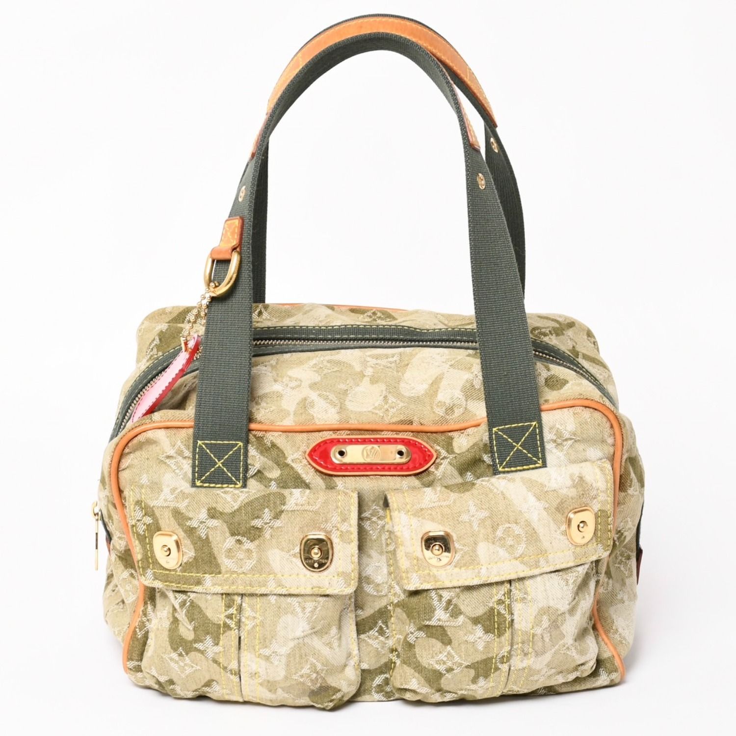 ルイ・ヴィトン モノグラムハンドバッグ LOUIS VUITTON ルイヴィトン モノグラモフラージュ デニム ジャスミン
