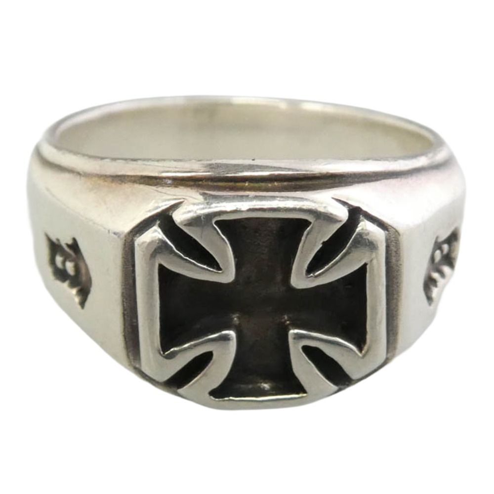 BILL WALL LEATHER ビルウォールレザー BEAMS ビームス BEAMS EXCLUSIVE R480 Iron Cross Signet Ring ビームス エクスクルーシブ アイアンクロス シグネット リング シルバー系 20.5号【中古】