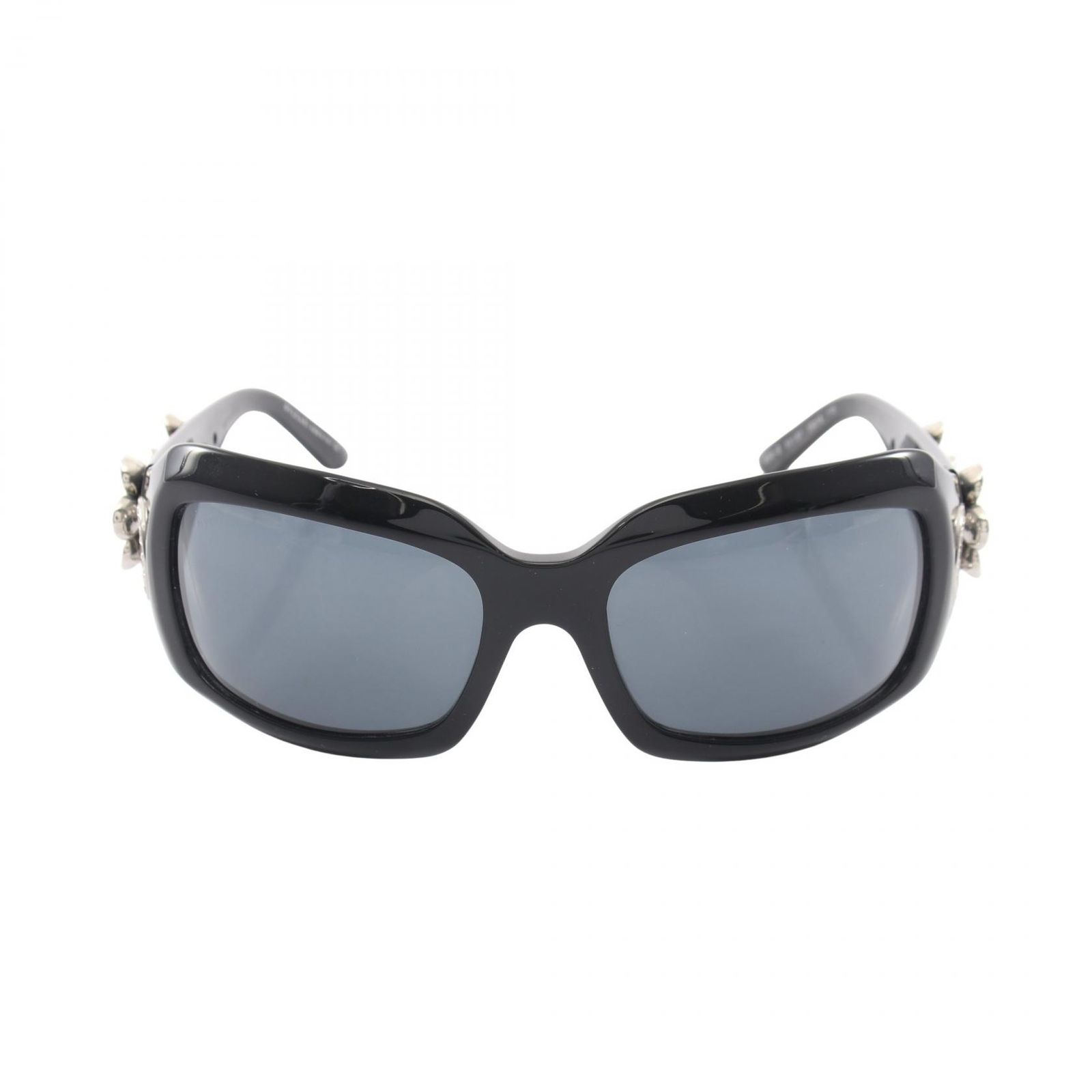 ブルガリ BVLGARI サングラス フラワー ブラック プラスチック サングラス レディース Used A