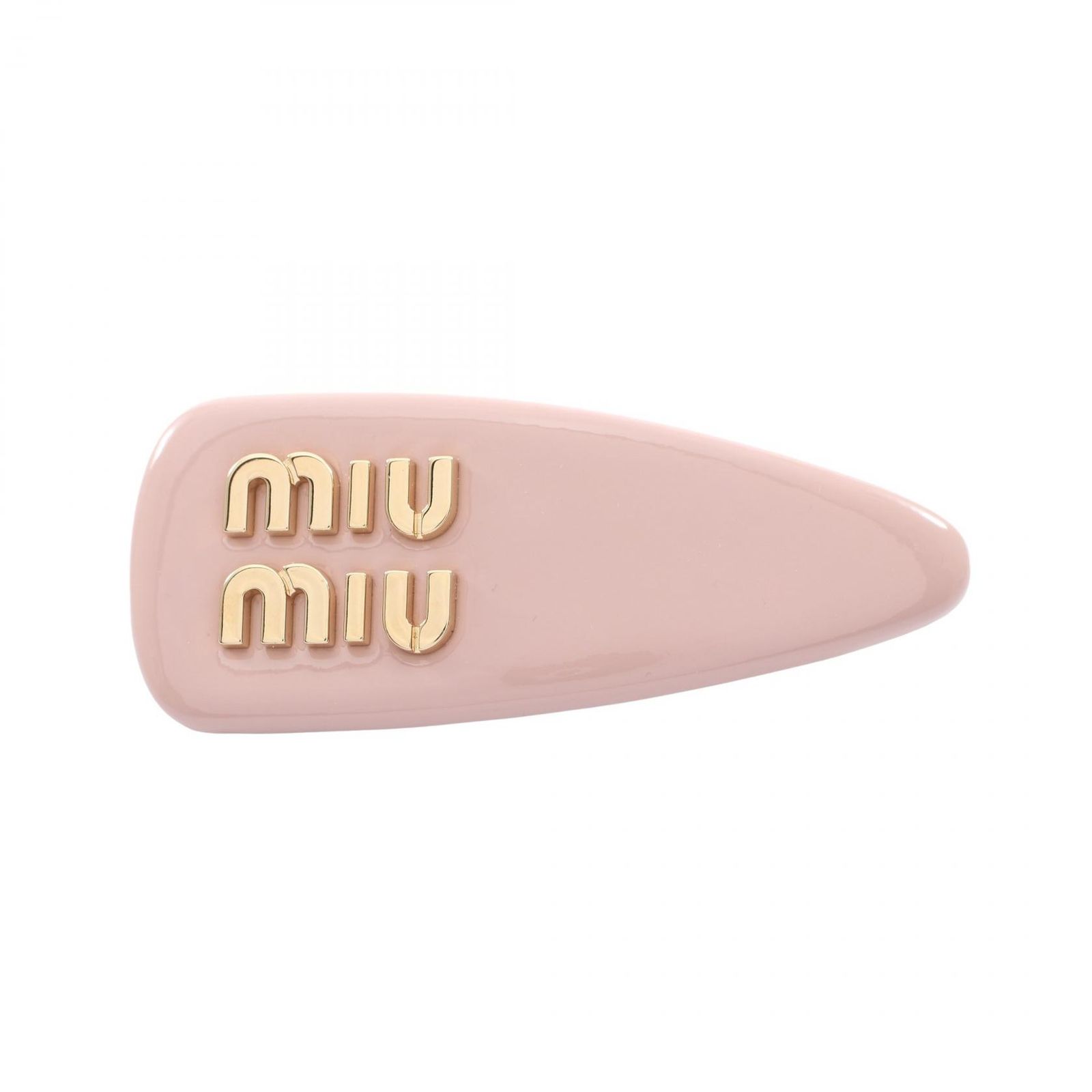 ミュウ ミュウ Miu Miu バレッタ メタルロゴ 51F092 ピンク その他 バレッタ レディース Used A
