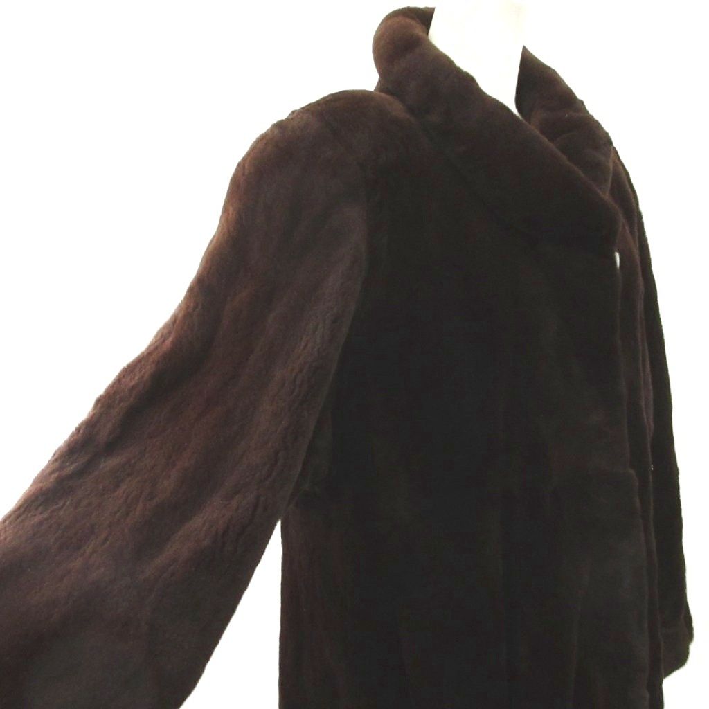 ●良品●　SAGA MINK　シェアード　染めミンク　銀サガ　毛皮　ファーコート サガミンク SAGA MINK 銀サガ ファーコート コート シェアードミンク