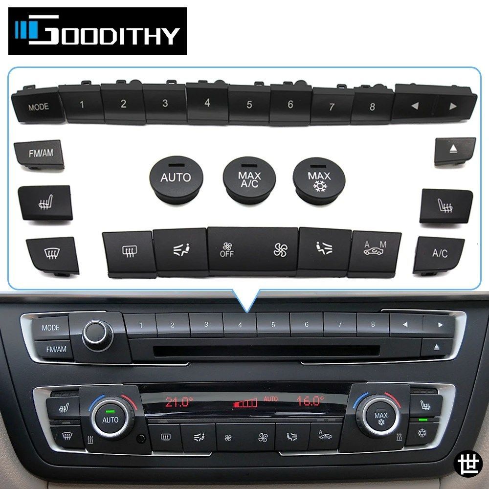 BMW 1 2 3 4 Fシリーズ F20 F21 F22 F23 F30 F34 F35 F32用ダッシュボードコンソールエアコンノブACボタンMAX リペアキット