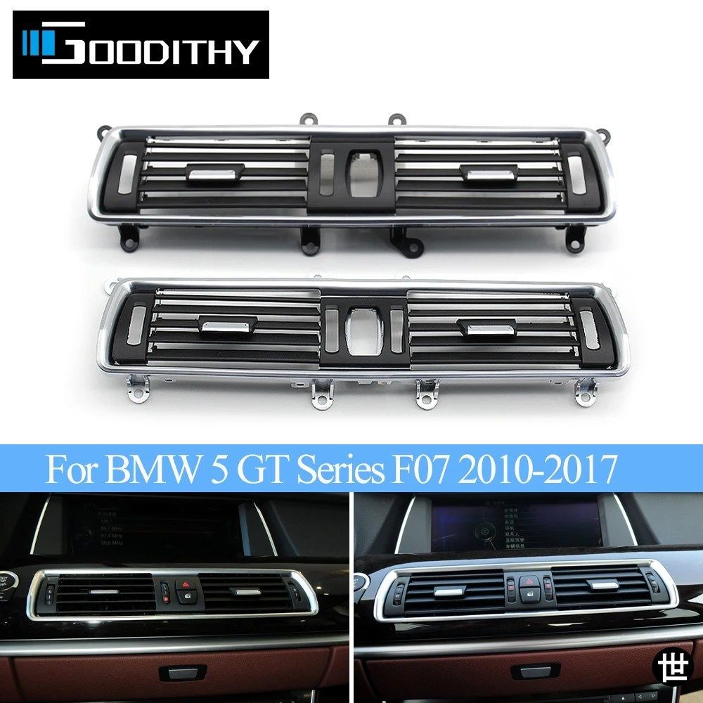 BMW 5シリーズ GT F07 528 535 550 2010-2017用 フロントコンソール クローム セントラルエアコン ベントグリル 64229142584 64229142590