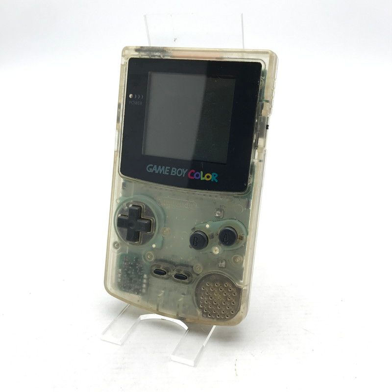 【中古品】 ゲームボーイ カラー 本体のみ クリアカラー スケルトン デザイン 【023-260624-ky-08-fuz】