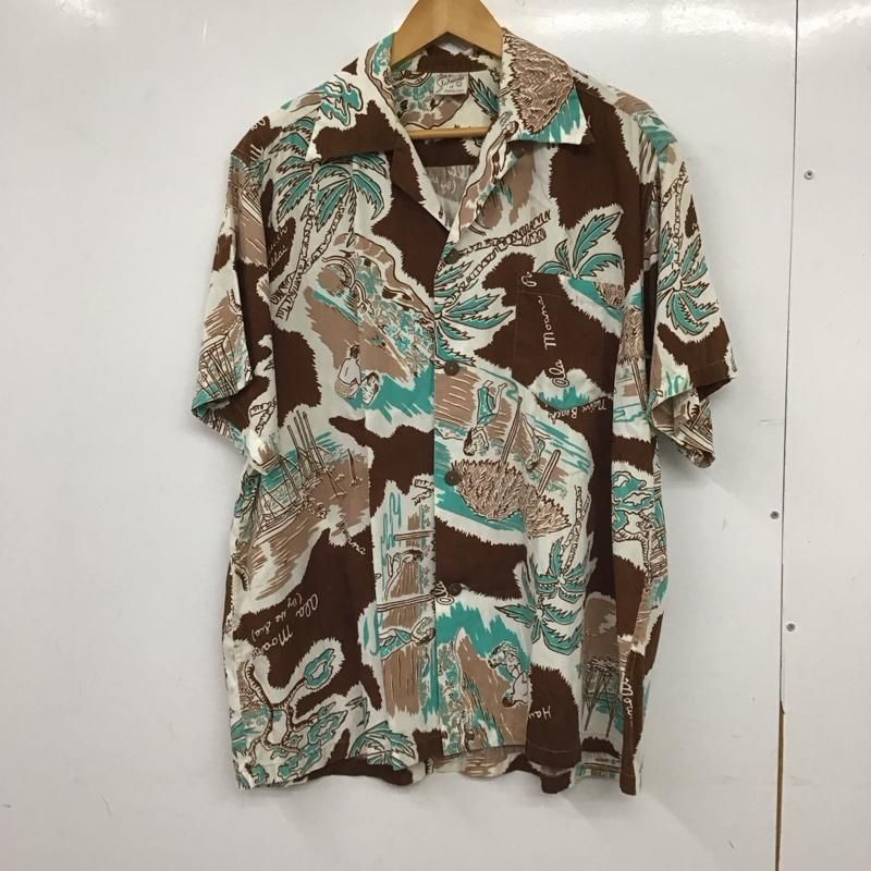 USED 古着 シャツ、ブラウス 半袖 半袖シャツ プリントシャツ ポケットシャツ