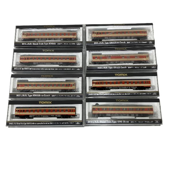 TOMIX 8421 8423 8416 国鉄ディーゼルカー キハ58系 等 他 8両セット Nゲージ 鉄道模型 中古 O11389066