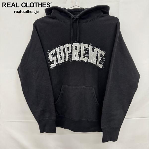 Supreme/シュプリーム【18AW】Water Arc Logo Hooded Sweatshirt/ウォーター アーク ロゴ フーデッドパーカー/ブラック/S