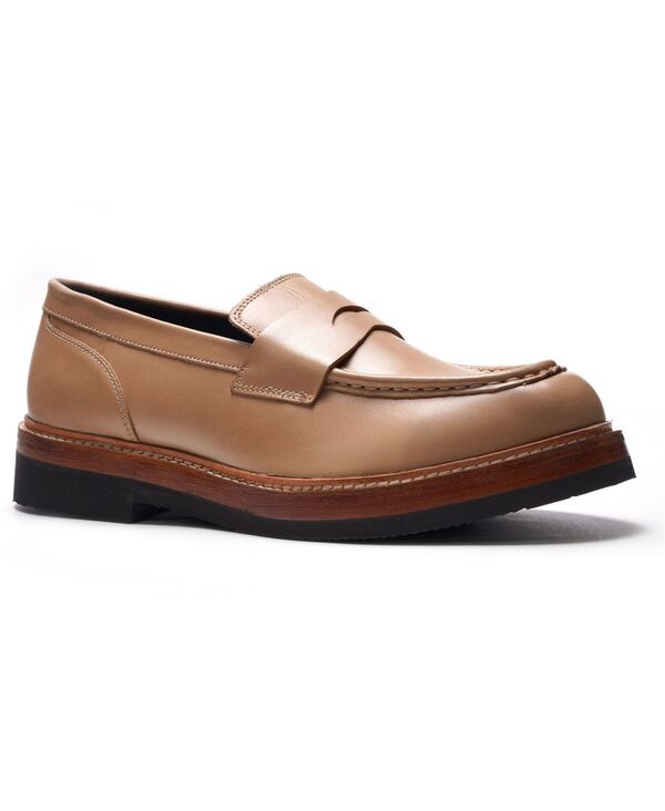 アンソニー ヴィア メンズ シューズ スリッポン・ローファー Anthony Veer A Veer Mens Rhodes Penny Loafersand サンド