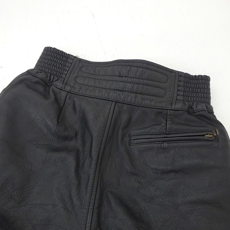 三重店】KUSHITANI レザーパンツ ブラック サイズ:LL（クシタニ