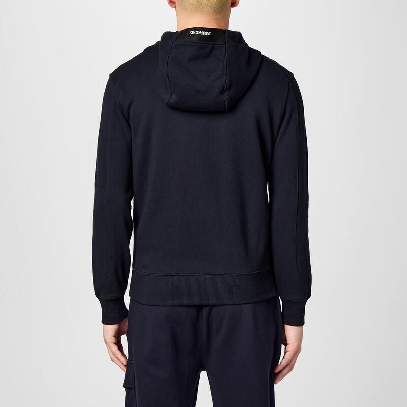 シーピーカンパニー メンズ アウター パーカー・スウェット パーカー CP Company Mens Micro Lens Overthehead Hoodie Total Eclip 888