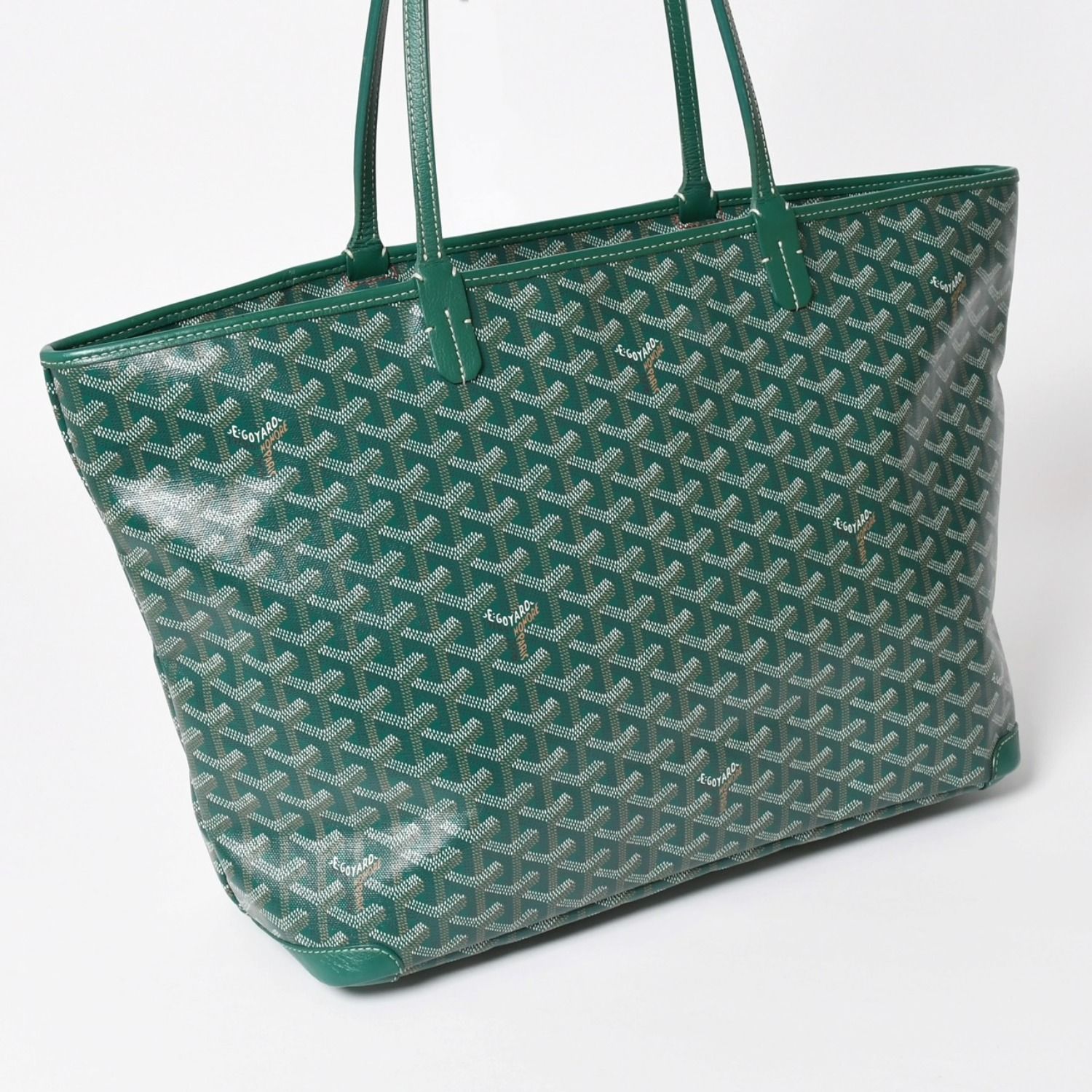限定値下げ！GOYARD ゴヤール　アルトワグリーン　バック 新品同様品 GOYARD ゴヤール アルトワMM トートバッグ ハンドバッグ