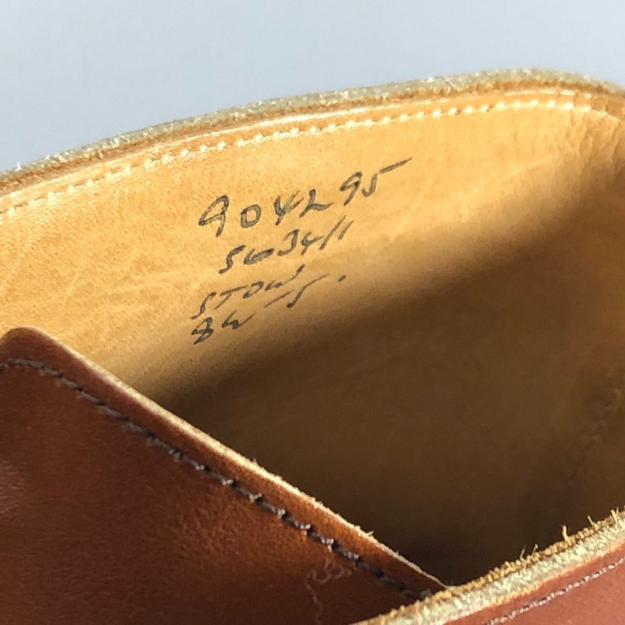 トリッカーズ M5634 ストウ カーフ メンズ ベージュ UK8.5 Tricker's
