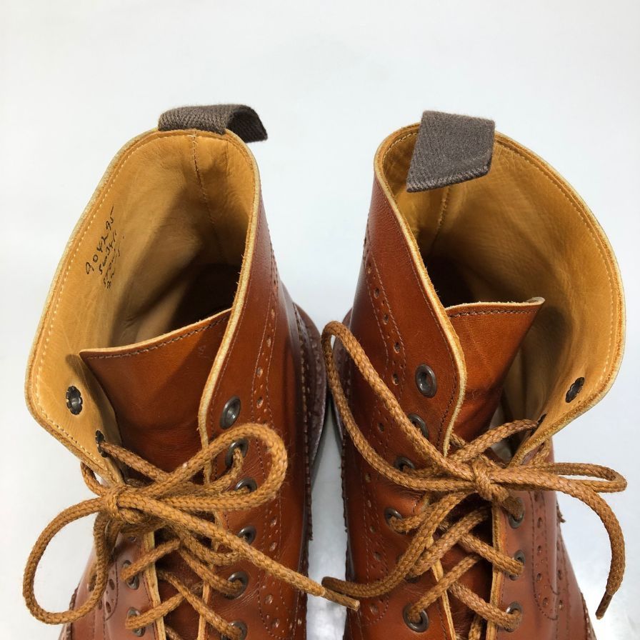 トリッカーズ M5634 ストウ カーフ メンズ ベージュ UK8.5 Tricker's