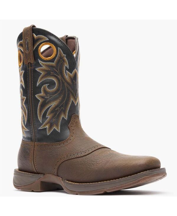 ドゥランゴ メンズ シューズ ブーツ・レインブーツ Durango Mens Rebel with InsulKul Western Bootobacco leaf and black ブラック