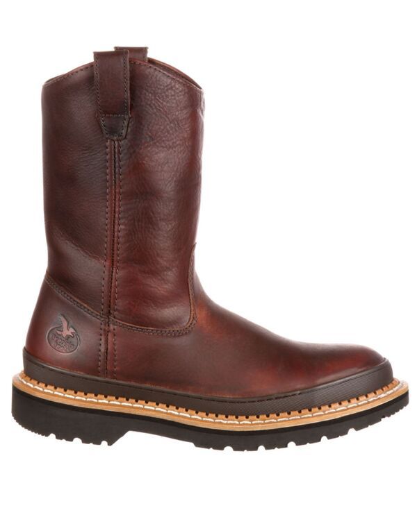 ジョージブーツ メンズ シューズ ブーツ・レインブーツ Tシャツ GEORGIA BOOT Georgiant Steel Toe PullOn Work Bootsoggy brown ブラウン