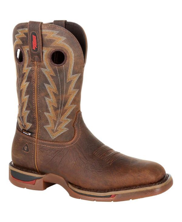 ロッキー メンズ シューズ ブーツ・レインブーツ ROCKY Mens Long Range 11 Waterproof Western Boot Distressed brown ブラウン