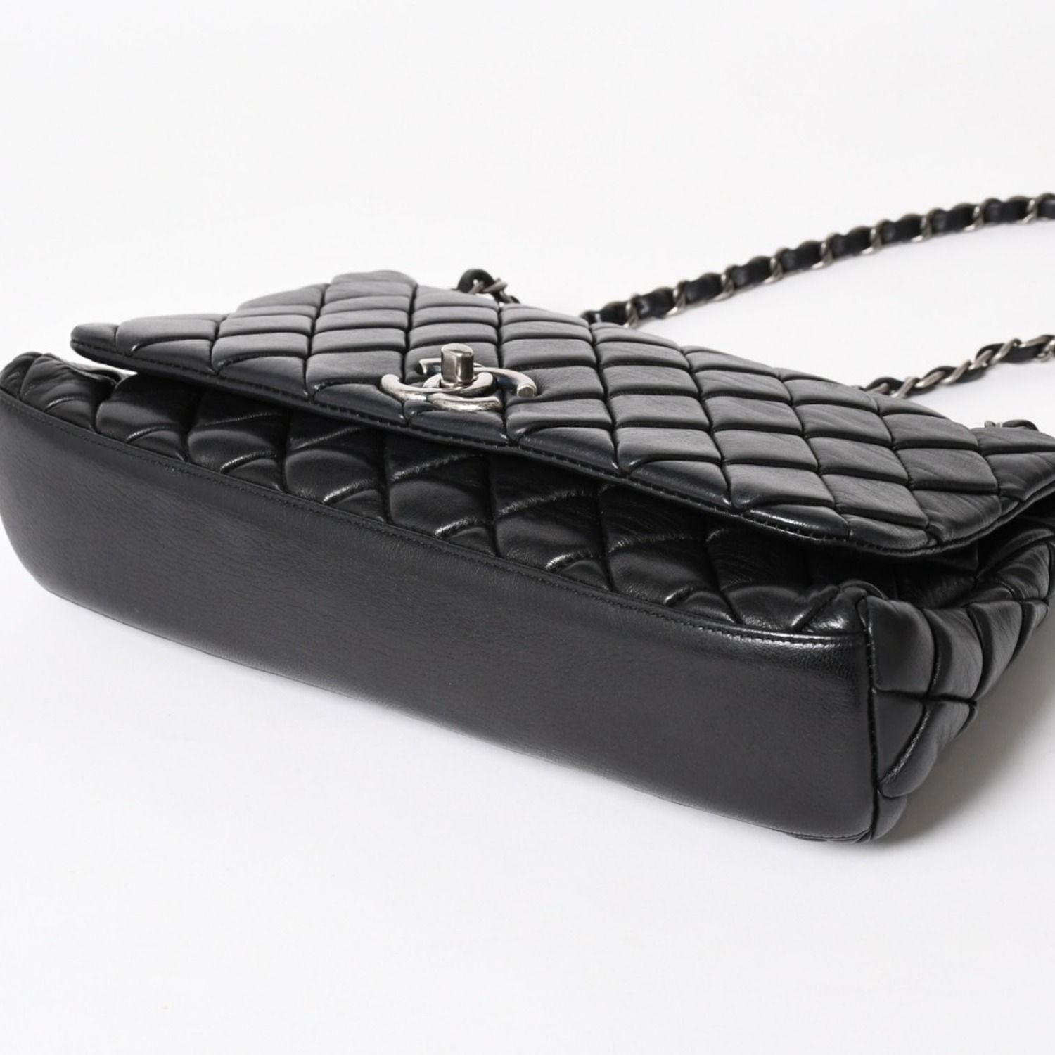 CHANEL シャネル バブルキルト チェーンショルダーバッグ ハンドバッグ