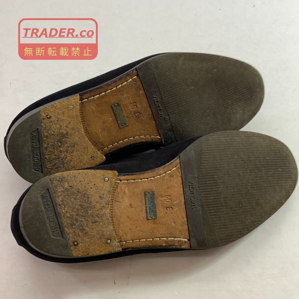 04w7261▽※【中古】グッチ GUCCI ローファー スウェードレザー