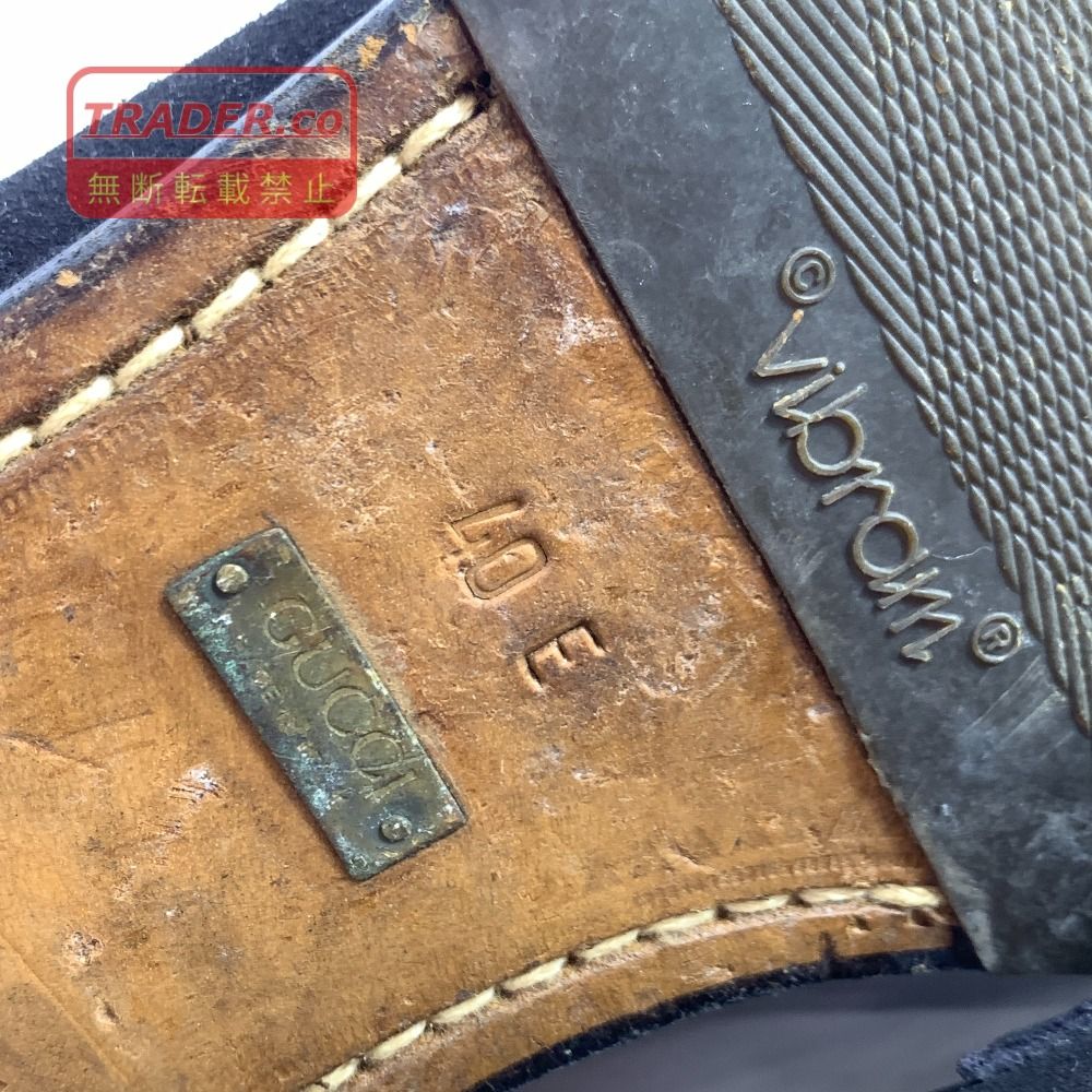 04w7261▽※【中古】グッチ GUCCI ローファー スウェードレザー