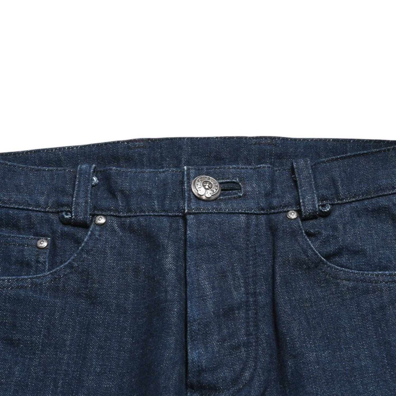 極美品 CHROME HEARTS クロムハーツ 5Pocket Denim Pants クロスボール 
