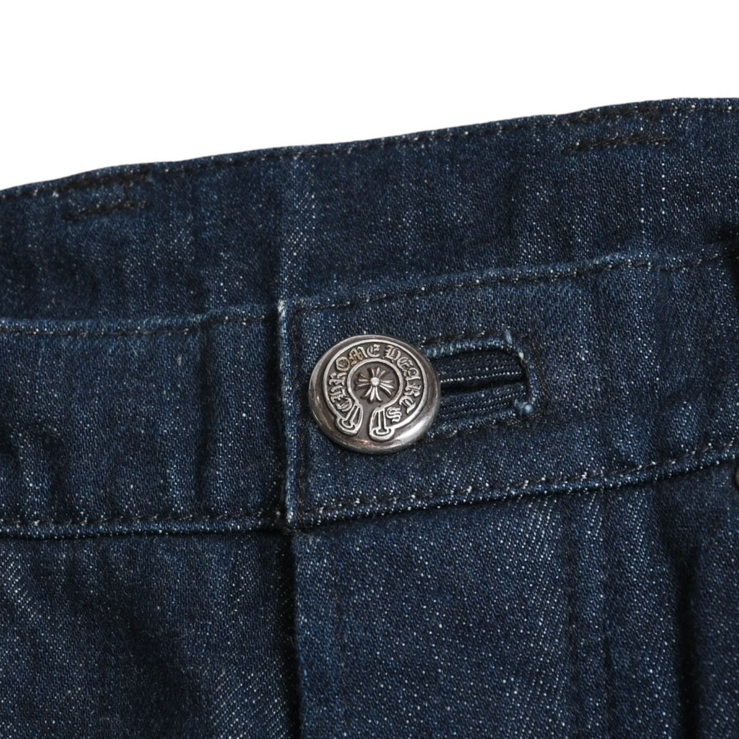 極美品 CHROME HEARTS クロムハーツ 5Pocket Denim Pants クロスボール 